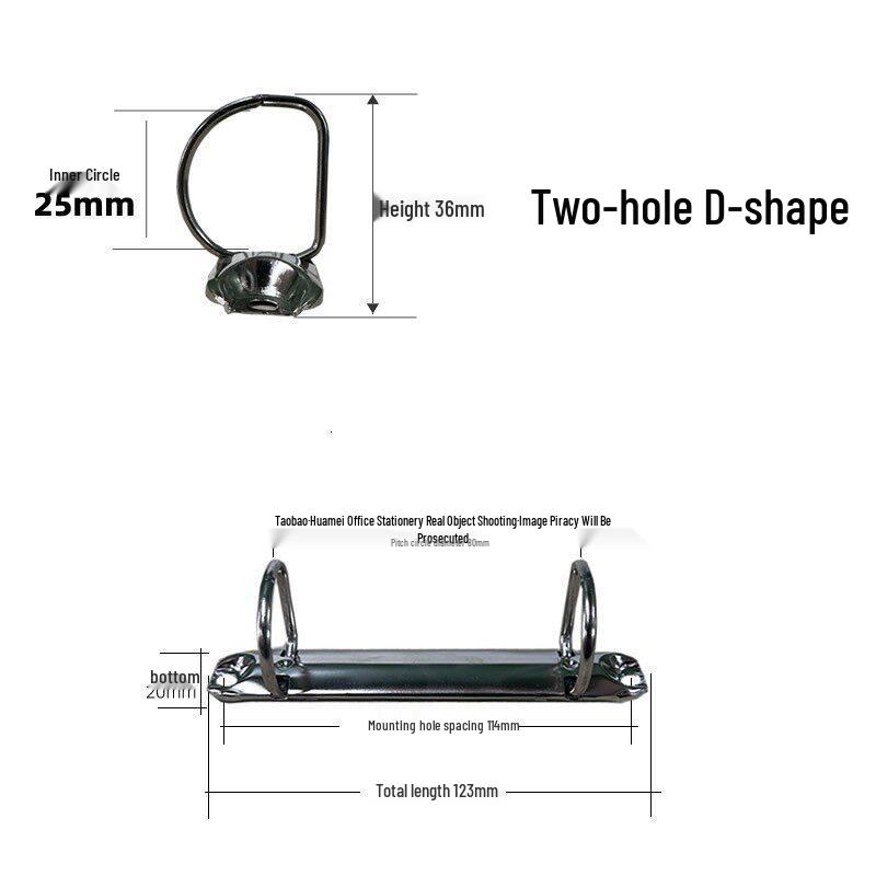 25mm Metal Ring Binder: A4/A5 Hole Punch Folder with 2-4 Holes for Planner, Card Album, Document Holder, and 3-Hole Clip Accessories