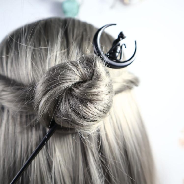 Halloween-Thema Mond Haarspange Vintage Haaraccessoire Verleiht dem Outfit einen Vintage-Touch Geeignet für verschiedene Veranstaltungen