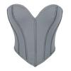 JYL TS Black Matte Patterned Strapless Women's Sexy Palace Top