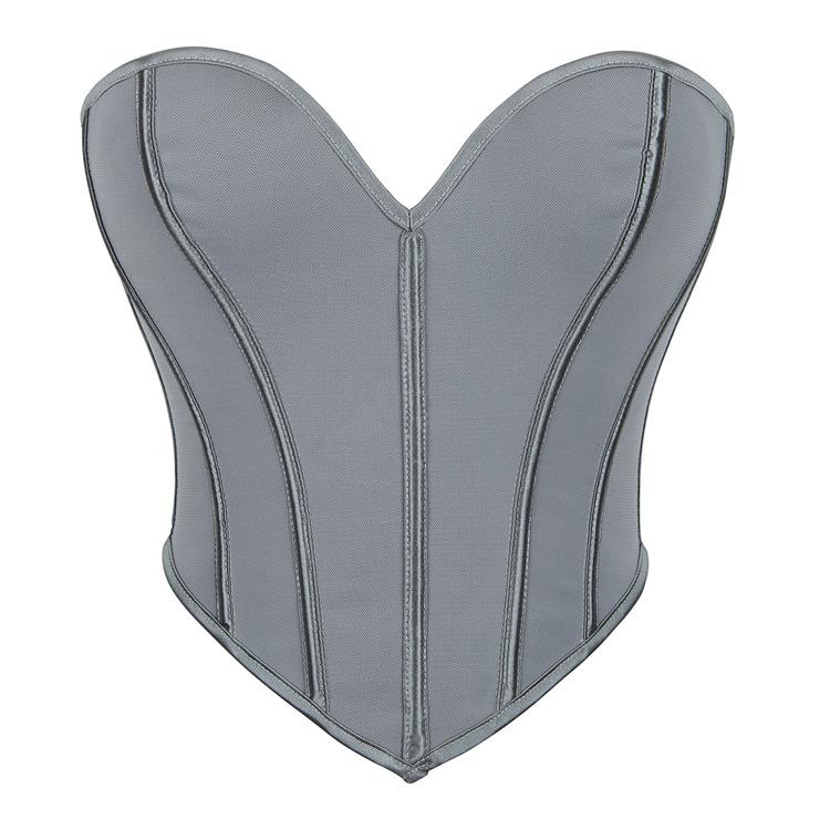 JYL TS Black Matte Patterned Strapless Women's Sexy Palace Top