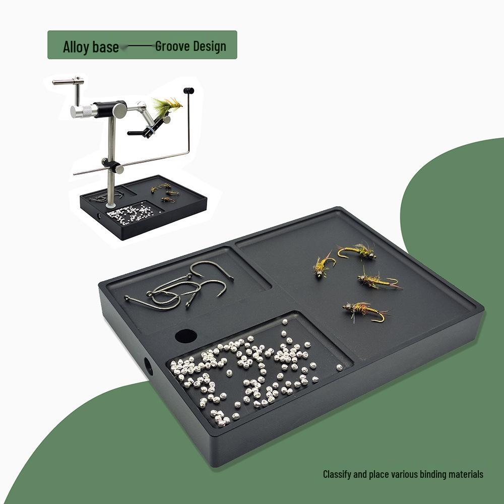 BLF E Model Univerzální stanice pro háčkování a vázání mušek s rotačním vazačem uzlů, navíječem vlasce a navlékačem nití