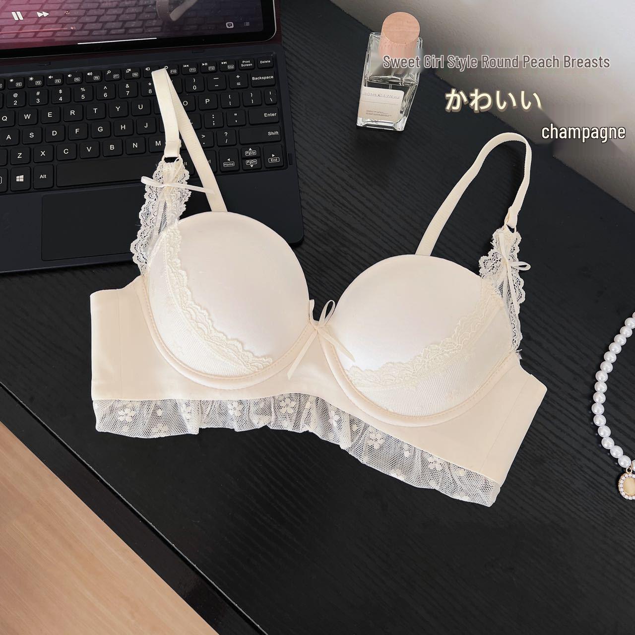 

Французский сатиновый кружевной пуш-ап бюстгальтер для маленькой груди - Мягкий, поддерживающий, с дизайном против провисания для сексуального подъема 85AB