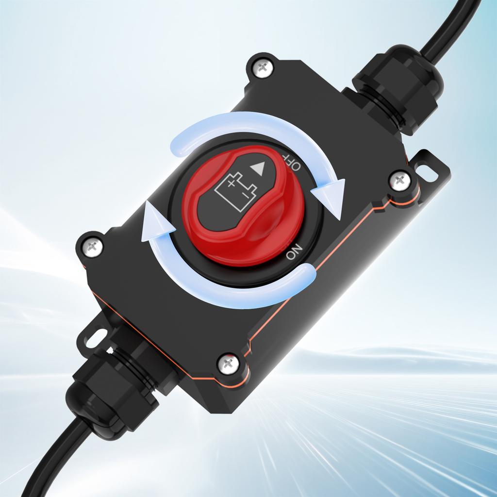 High Current Battery Disconnect Switches 12-24V Isolator Cut Off Switches for Marine Boat Car Truck Campers