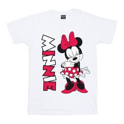 Disney Męski T-shirt z Minnie Mouse chichoczącą