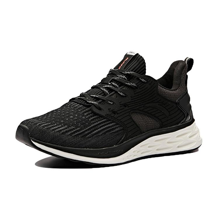 Anta Running Collection Abrasion Resistant Breathable Low top Running Shoes Women's Black White 12845588-1