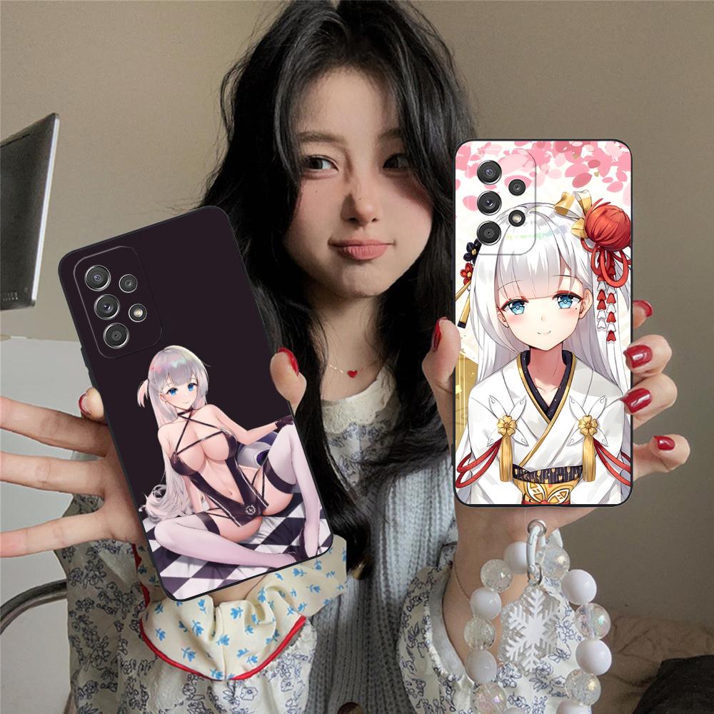 Azur Lane Shoukaku Phone Case for Samsung Galaxy M55 54 42 35 34 33 32 23 22 15 14 13 12 F55 5G Soft TPU Shockproof Cover