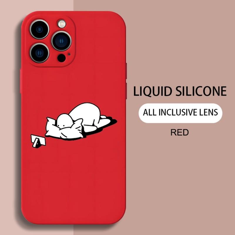Minimalist Style Hand Drawn Phone Case For IPhone 14 13 11 12 Pro MAX Mini 6 7 8 Plus X XR XS MAX SE 2020 5 Silicone TPU Cover