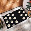 Peaceminusone Printed Crystal Velvet Area Rug, Soft Anti-Slip Water Absorbent Floor Mat for Living Room Bedroom