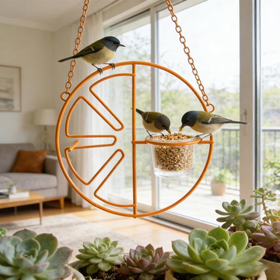 Oriole Feeder for Jelly And Orange Outdoor Bird Feeder with Fruit Holder Orange Fruit
