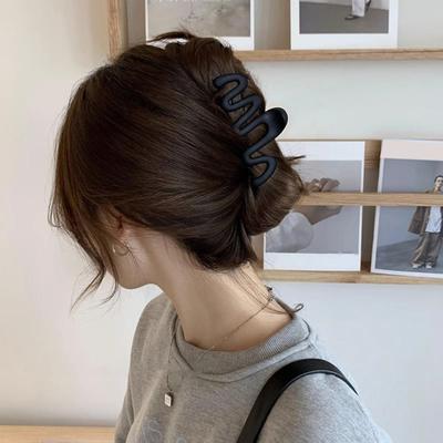 Haarklammer, gewellt, Bonbonfarben, rutschfest, starker Halt, elegant, für große Damen, lang, dick, dünn, lockiges Haar, modische Haar-Accessoires