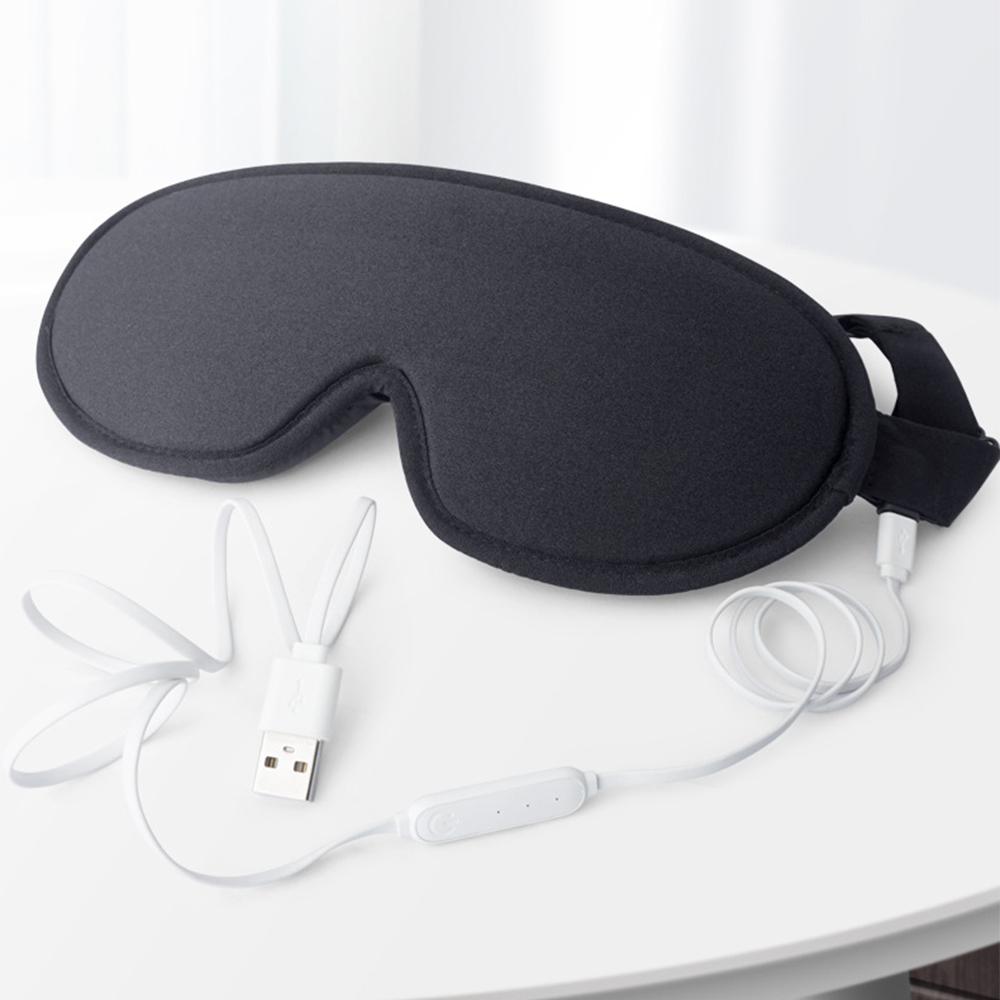 USB Heating Steam Eyeshade Sleeping Eye Mask Anti Dark Circle Eye Patch Eye Massager Fatigue Relief Sleep Travel Eye Shade Mask