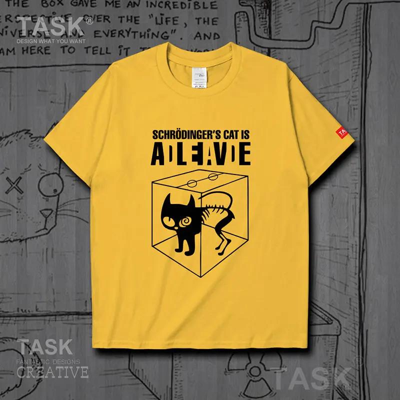 

Schrodingers Cat Physical Theory Creative TShirt New 100 Cotton ONeck Summer Short Sleeve Casual Mens Tshirt Size S3XL 4XL