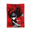Cartoon E-Emily the Strange Fleece Throw Blanket Cats Blanket for Bed Car Super Warm Quilt,