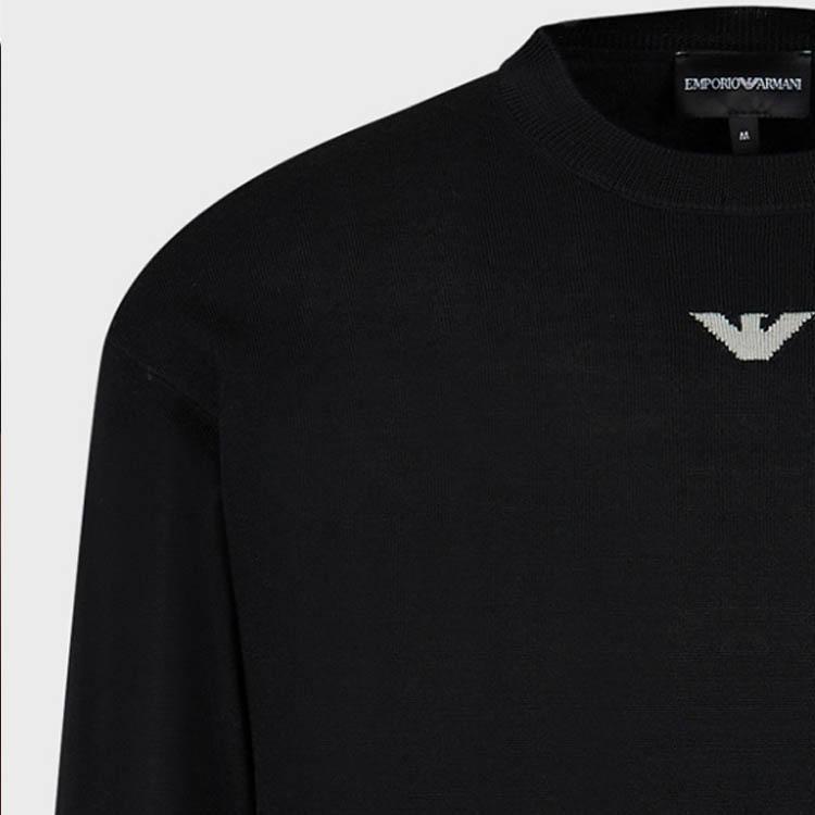 EMPORIO ARMANI FW23 Sweater Men's Black 6R1MXG-1MNGZ-F008