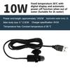 Mini Aquarium Heating Rod Fish Tank Aquarium Heater Submersible Thermostat Heater 18-34°C Adjustable Temperature USB Charging+