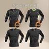 Heren Thermisch Sneldrogend Ski Trainingsshirt - Winter Fitness Lange Mouw
