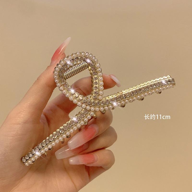 Alloy Womens Back-of-Head Grabber Large High-End Hair Claw Clip Summer 2026 Shark Clip Headpiece Japan and Korean Style
