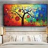 Tree of Life Money Tree Abstract Oil Painting Poster and Prints Living Room Modern Wall Art Photo