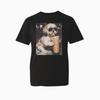 Funny Shih Tzu TShirt Drinking Iced Coffee Dog Lover 100 Cotton Graphic Tee