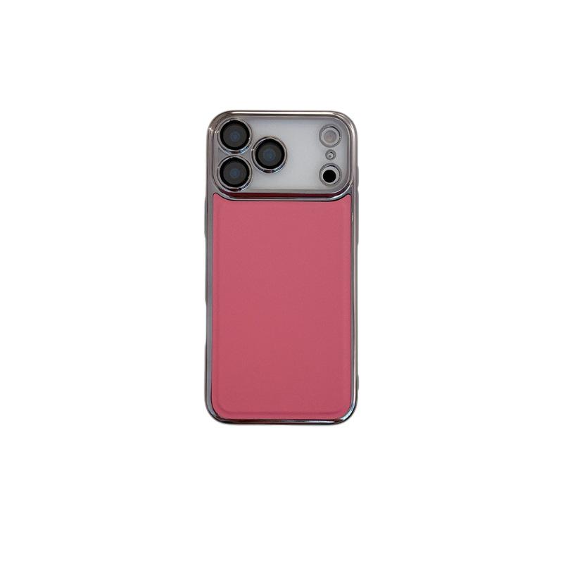 Solid Color Electroplated Case for iPhone 14 Pro/15/16 Pro/17 Pro Max Protective Cover