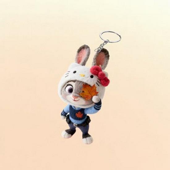 Zootopia Judy & Nick Cute Acrylic Backpack Keychain Pendant Keychain 5cm