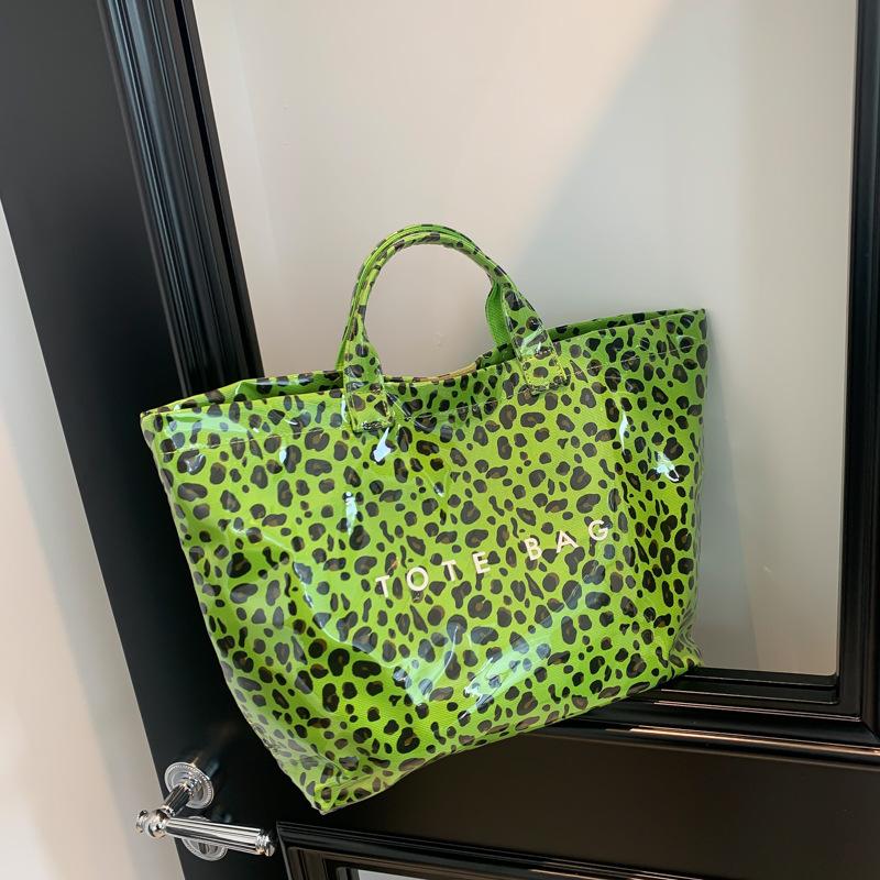 Leopard print hand carry large bag women's 2026 summer new large-capacity tote bag