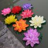 10cm/17cm Lotus Artificial Plantă Falsă Decor Iaz Nufăr Artificial Spumă Plutitoare Lotus Acasă Grădină Acvariu Floare Falsă