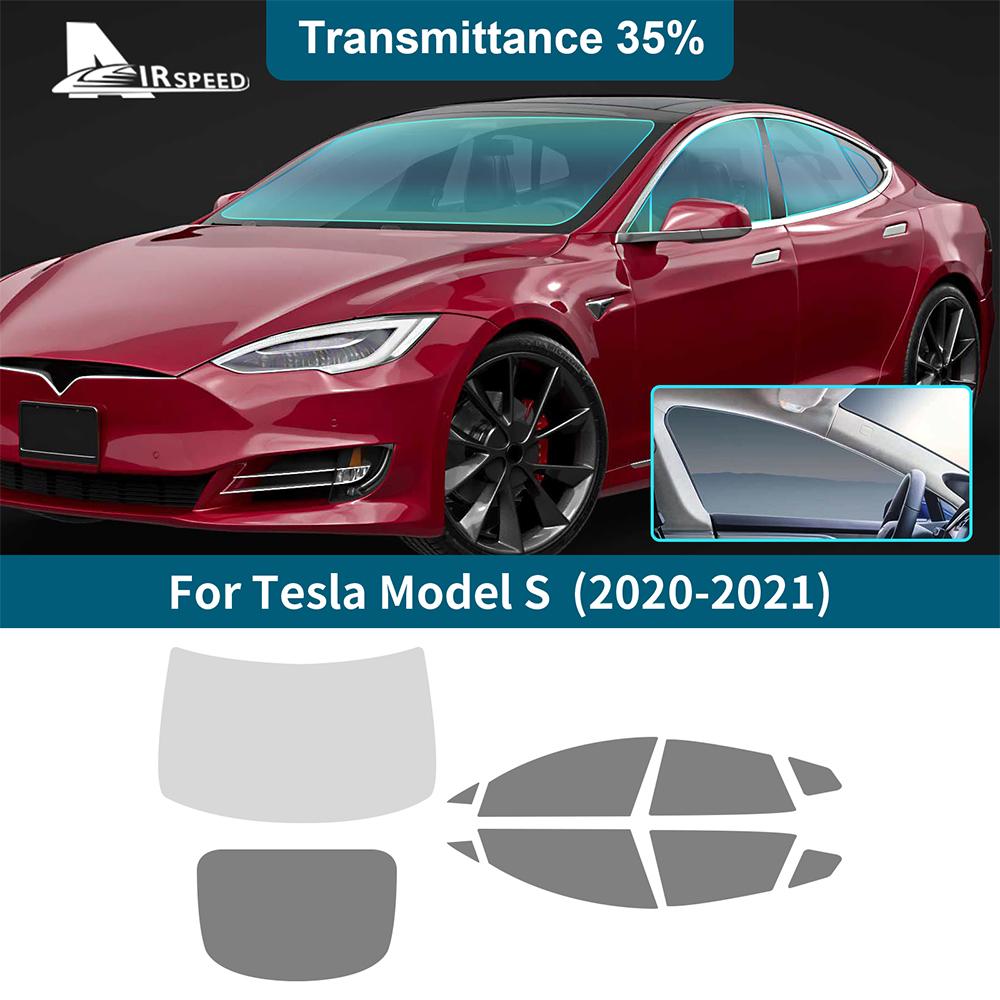 Solar UV Protector Summer Tint Film For Tesla Model S ModelS 2020 2025 Car Front Rear Side Window Accessories