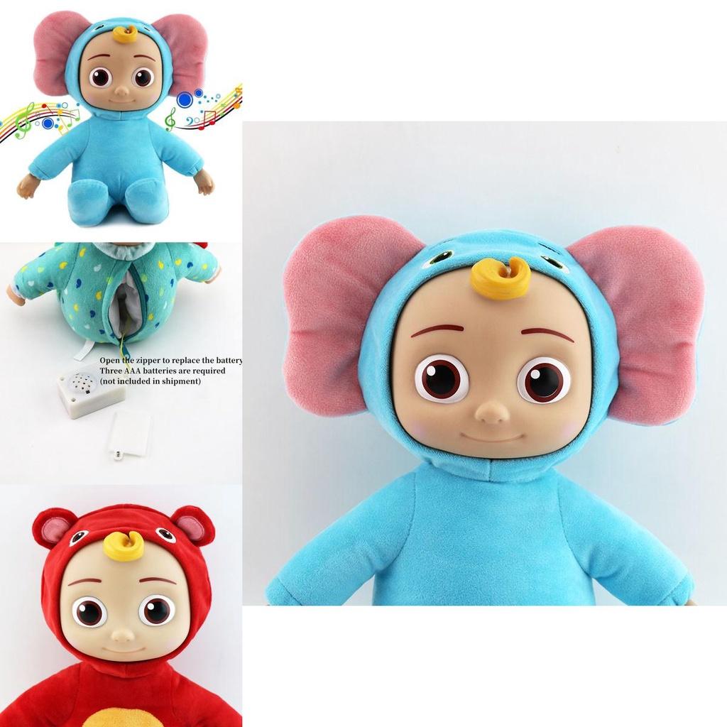 Cocomelon Singing Jojo Cross Dressing Musical Plush Toy