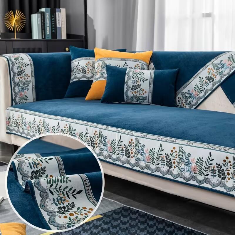 Autumn Sofa Cover Towel Modern Non-slip Bohemia Couch Seat Cushion Corner Towel Mats Floral Geometric Stripe Sofa Covers 1pcs