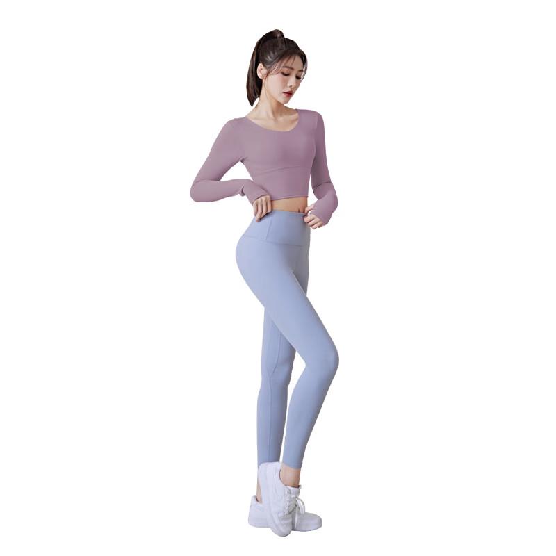 Women s Breathable Cross-Back Long Sleeve Athletic Top XL