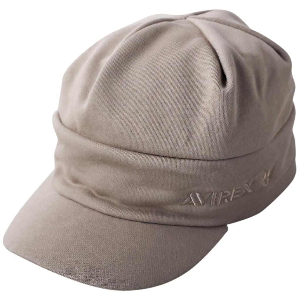 AVIREX Sweat Knit Cap with Newsboy Work Military Watch Beige Men's Brim, Cap, Cap, Style, Golf, Cap, Glt-av019,