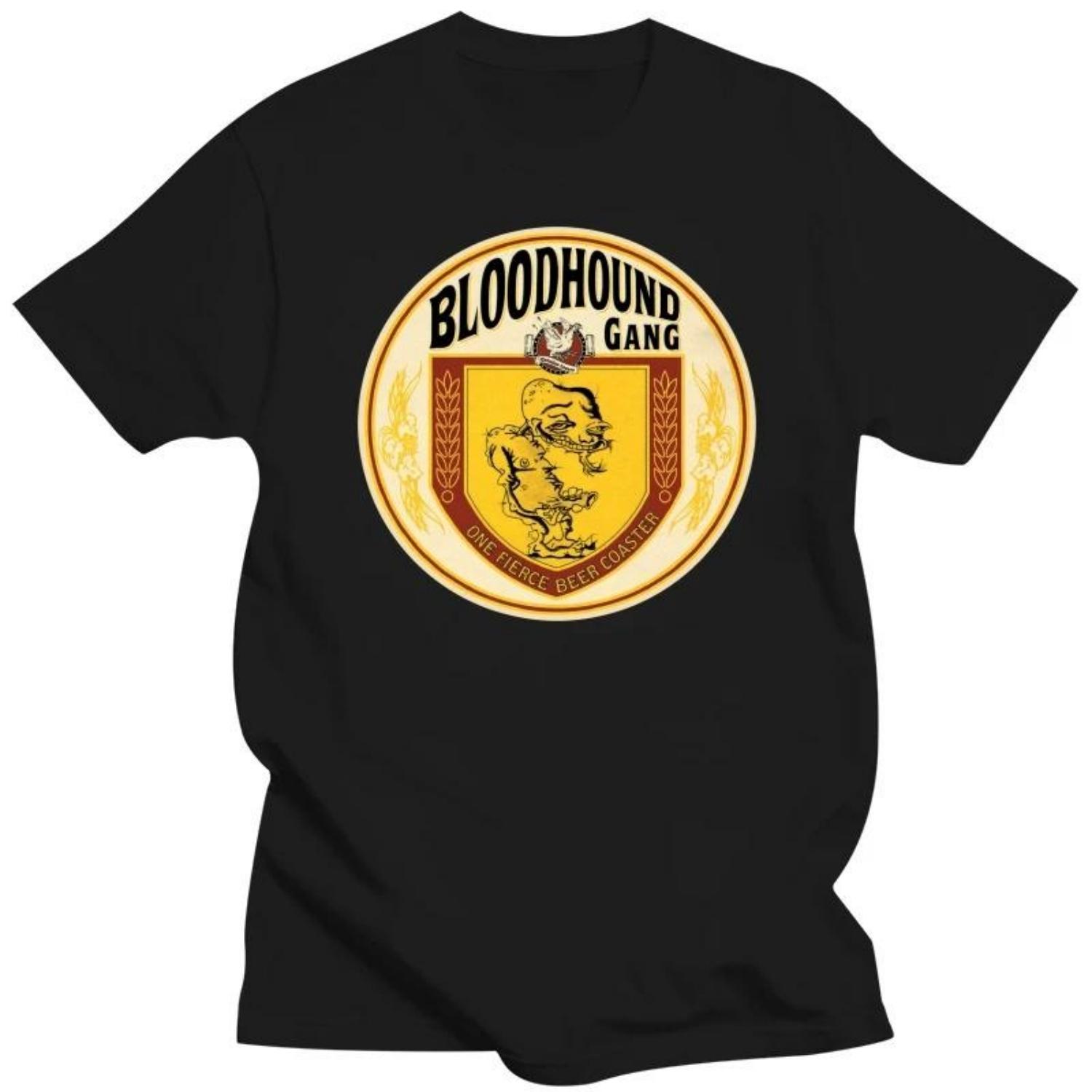 

Fashion Heavyweight Hot Sale Vintage Summer Round Collar Popular BLOODHOUND GANG FIERCE BEER COASTER Mens Black T-Shirt S-5XL S чёрный
