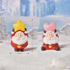 8pcs Miniature Christmas Figurine Set Christmas Decoration Fairy Snowman Santa Claus Miniature Figurines Xmas Gifts DIY Home Decor