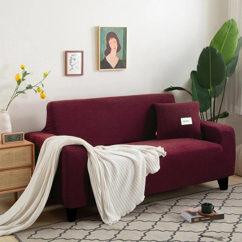 1/2/3/4 Seater Elastic Sofa Covers Stretch L-Shaped Corner Sofa Cover Anti-dirty Plaid Armchair Sofa Covers For Living Room Home