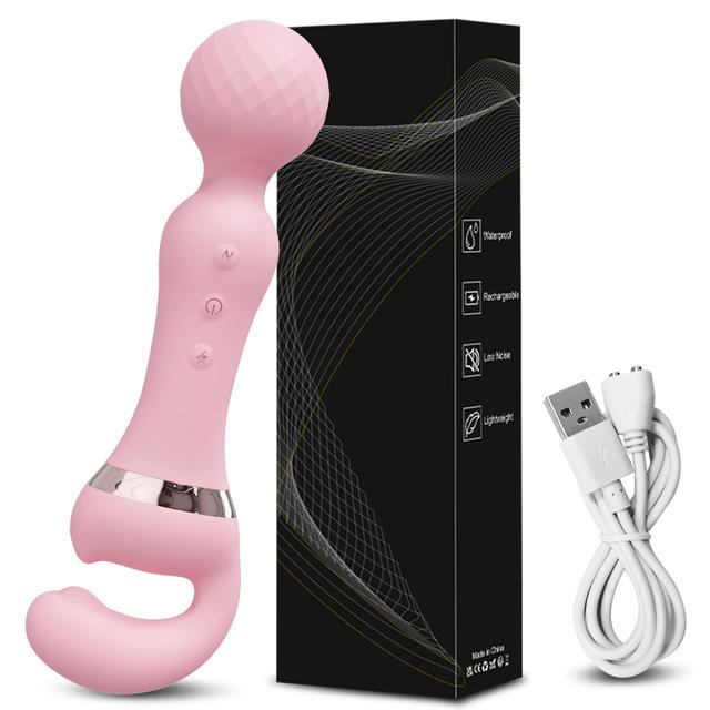 3 In 1 AV Wand Vagina Vibrator for Women Clitoris G-Spot Nipples Stimulator Female Masturbator Adult Goods Sex Toy for Women