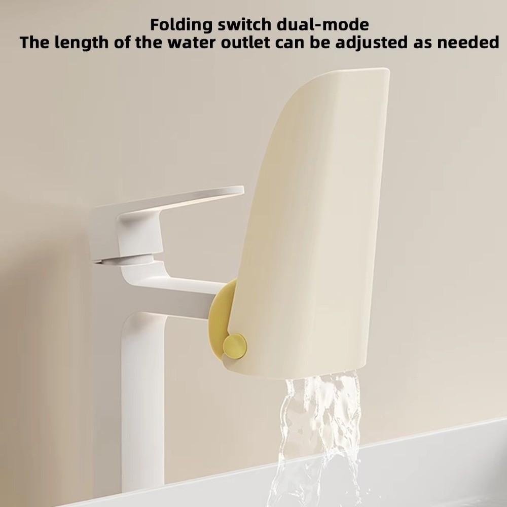 Splash-Proof Faucet Extender Kids Hand Washing Assistant Foldable Water Nozzle Guide Sink Cute Cartoon Water Faucet Extension