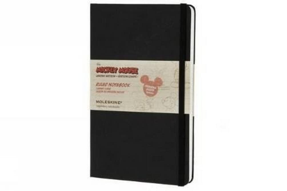

Блокнот Moleskine Mickey Mouse Limited Edition, Большой, в линейку, Черный, Твердая обложка (5 x 8.25) (Ограниченные издания)