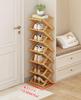 [XINYINLW] Slim Shoe Rack, No Assembly Required, Shoe Cabinet, Shoe Rack, Shoe Storage, Shoe Box, Fully Assembled, Entryway Storage, Foldable, Space-S