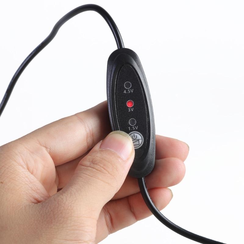 Battery Elimination Cable USB 5V To 3/4.5/1.5V Power Supply Adapter Cord Wire for LED Light Compatibility 1-3pcs 1.5V AA