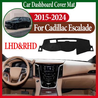 Accessories For Cadillac Escalade 2015-2024 Car Center Console Dash Mat Sunshade Dashmat Dustproof Anti-Slip Dashboard Cover Mat