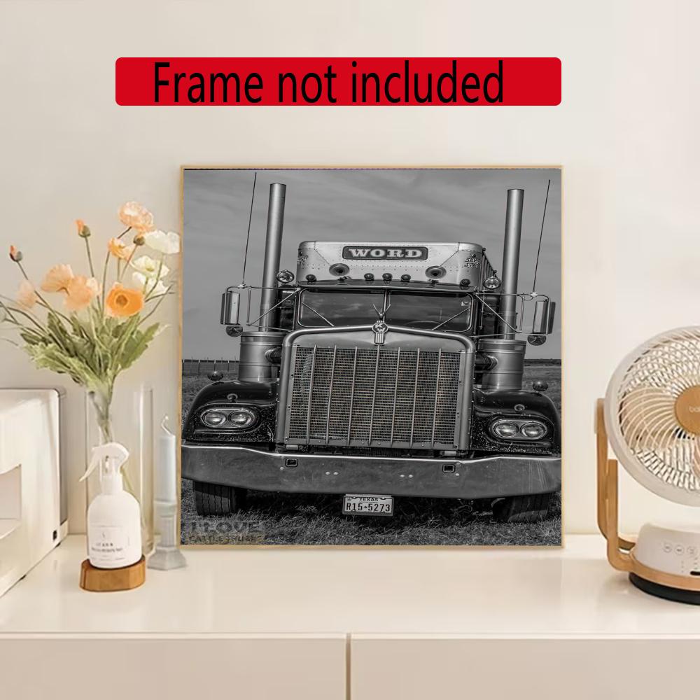 Kenworth 5D Diamond Painting Round Diamond Rhinestones Mosaic Diamond Embroidery Wall Paintings Rhinestones Gift Frameless