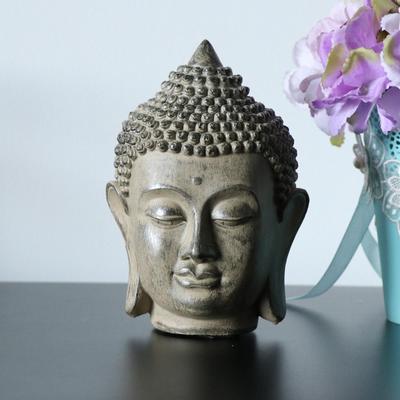 Socha hlavy Buddhu Zenová figúrka Fengshui Domáca stolová dekorácia Skulptúra