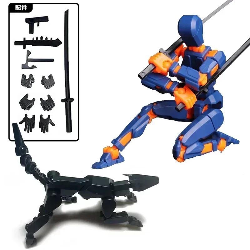 2PCS 13 Joints Figure Articulate Movable Dummy Doll Diy Assembly Toy 3D Printed Action Figure Stop Motion Animation Dummy