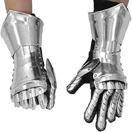 Medieval Knight Gauntlets Armor Steel Gloves