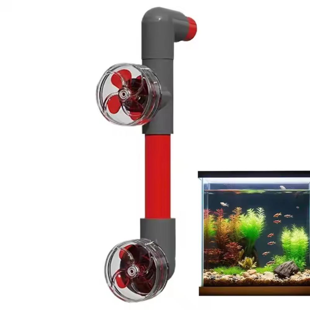 

Plastic Auto-Rotating Fan Kit Removable Aquarium Filter Screen Accessories For Fish Tank Outlet Style 1