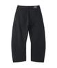 Opeunyadeu(Owai) Star Rivet Relaxed Curved Pants - Black