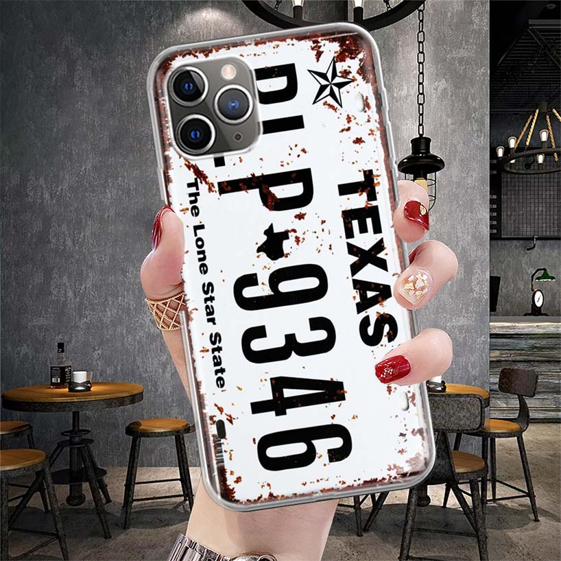 License New York Plate Number Soft Phone Case For IPhone 11 17 Air 16E 16 Pro Max 15 + 14 Plus 13 Mini 12 Apple 7 SE 8 Fundas Co
