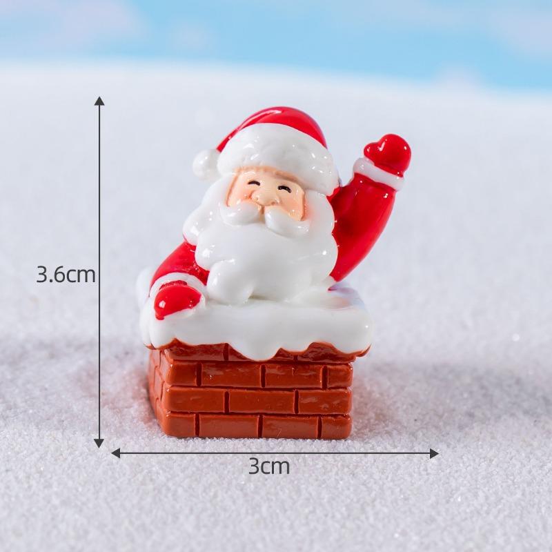 Micro-landscape Santa Claus Cute Snowman Crystal Ball Decorative Accessories Desktop Small Ornaments