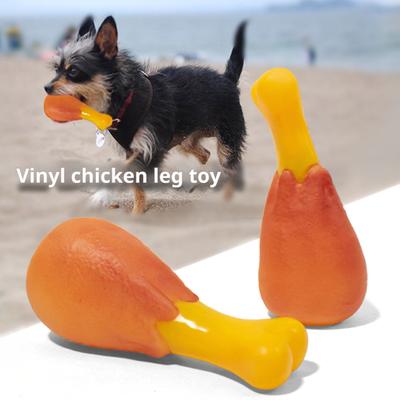 Brinquedo de cachorro com perna de frango, limpeza dos dentes, brinquedo de vinil resistente a mordidas com som, saúde bucal, alívio do tédio, suprimentos para animais de estimação para casa, ar livre, viagem
